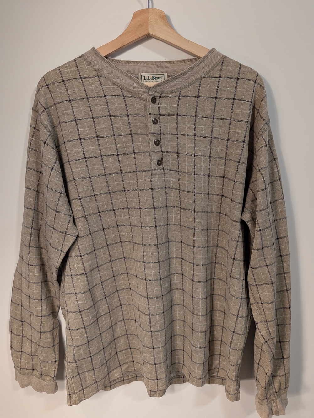 Vintage L.L. Bean Thermal Henley – Men's Large